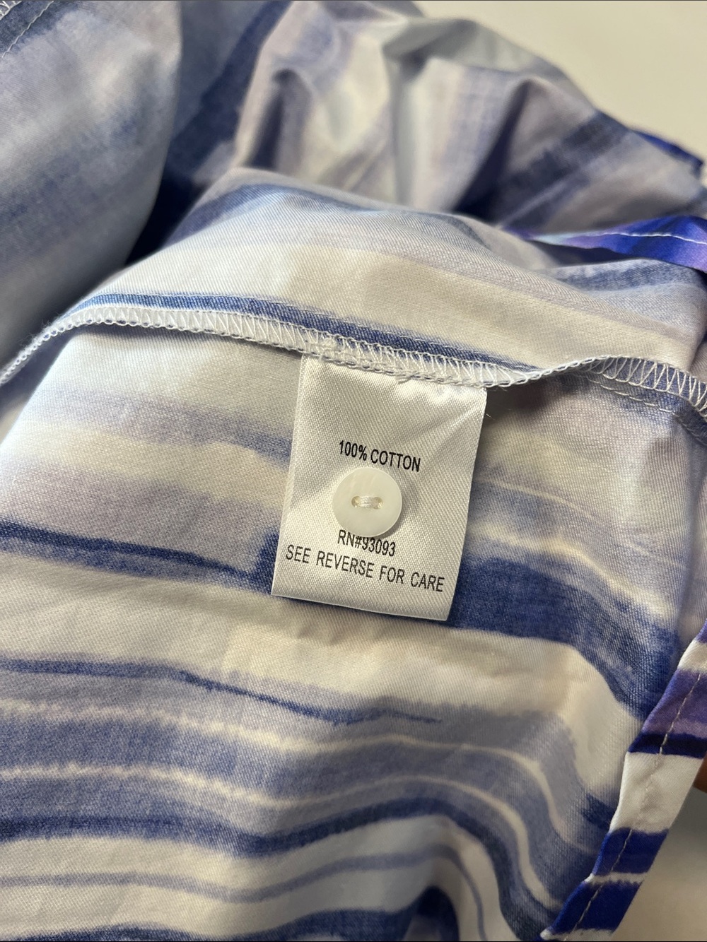 NWT Tyler boe | Blue white Striped Button Front Low Waisted Shirt Dress M - Picture 6 of 7